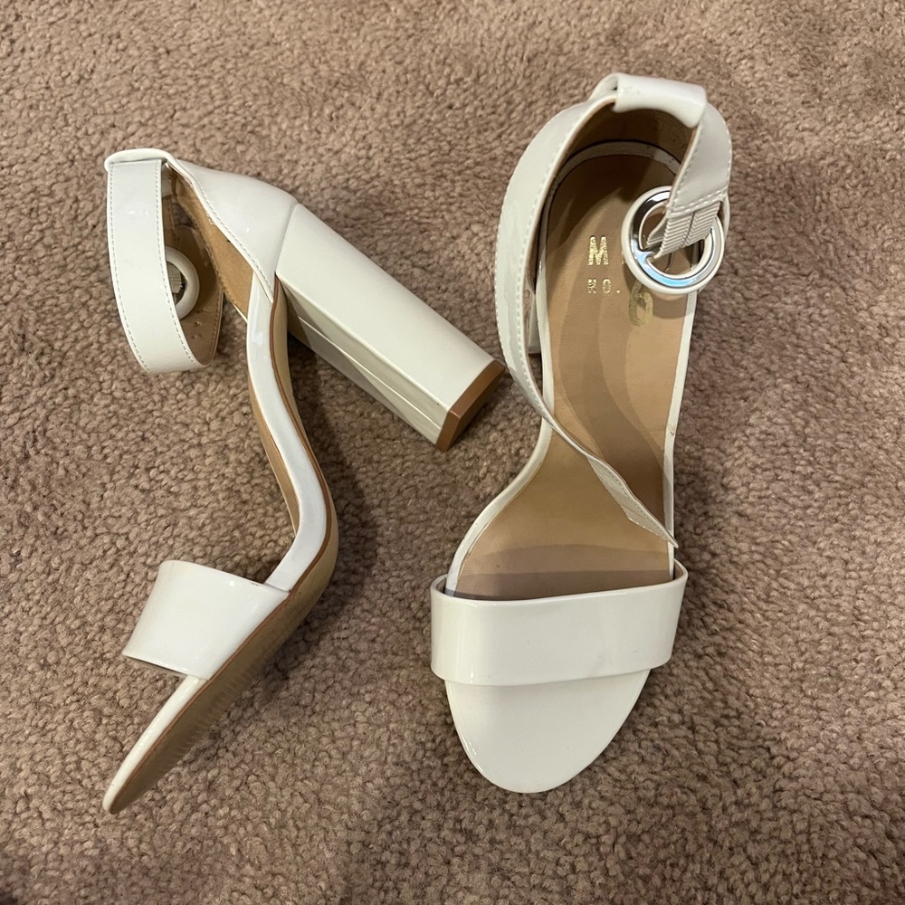 Mix No. 6 White Heels Shiny